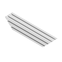 MODULAR SOLUTIONS ALUMINUM GUSSET<br>90MM X 90MM STRENGTHING ELEMENT CUT AT A 45DEG ANGLE THAT CREATES STURDIER 90DEG CONNECTIONS, 460MM